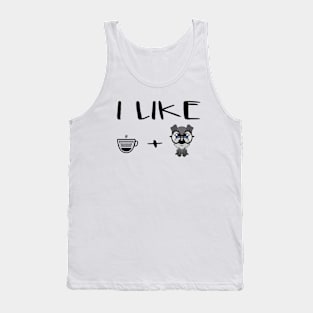 I like dog and coffee Tank Top